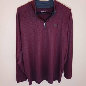 Under Armour Heatgear Pullover Loose‎ Fit Burgundy Size Large